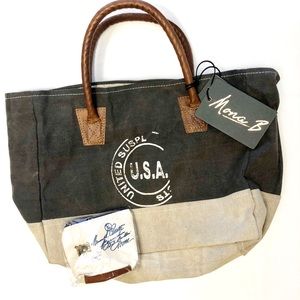 NWT Mona B canvas handbag